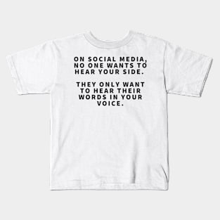 #1 Rule of Social Media Kids T-Shirt